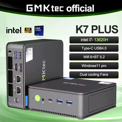 GMKtec Nucbox K7 PLUS Intel i7-13620H Mini PC Win11Pro DDR5 32GB 1TB NVME SSD PCie4.0 WIFI6 BT5.2 De