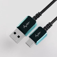 Avier CLASSIC USB C to A 編織高速充電傳輸線(藍) / 三種尺寸