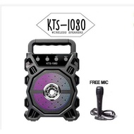 KTS-1080 Karaoke Portable Bluetooth Speaker with Mic