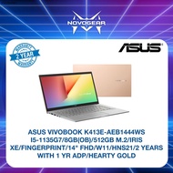 ASUS VIVOBOOK (K413E-AEB1444WS) I5-1135G7/8GB/512GB M.2/IRIS XE/FINGERPRINT/14" FHD/W11/HNS21/2Y