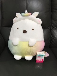 日本正版 全新有牌 角落生物 一番賞 白熊 彩虹 獨角獸 公仔