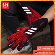 Ready in MY ✔  Soccer Goalkeeper Gloves Football Non-slip breathable Rubber Sarung Tangan Keeper Abr