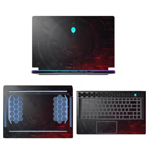 Laptop Skin for Alienware X14 X15 X17 M16 R1 R2/16 X16 Aurora Vinyl Stickers for Alienware X16 R1 M1