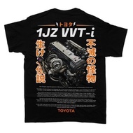 1JZ GTE VVTi T-Shirt / Engine Motor 6 Cylinder / Unisex / Car Enthusiast / Drifting Drag JDM
