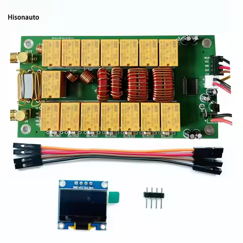 Hisonauto ATU-100 ATU100 1.8-50MHz DIY Kits Automatic Antenna Tuner by N7DDC 7x7 Firmware Programmed
