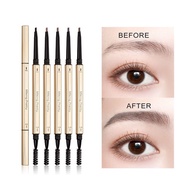 [FASTSHIPPING] Double-headed Highly Pigment Eyebrow Pencil Waterproof Eye Brow Pen Smooth Long Lasti