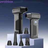 ZENITHBOX​ Turbo Air Blower, LED Light 4000mAh Battery Wireless Jet Fan, Powerful Performance Turbo 