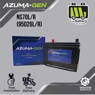 [Installation Provided] AZUMA-GEN NS70L NS70R 95D26L 95D26R Car Battery Bateri Kereta
