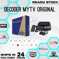 ORIGINAL DECODER MYTV COMPLETE BOX FULLSET MYFREEVIEW DEKODER HDTV TV MALAYSIA CHANNEL DTV ORIGINAL TV BOX