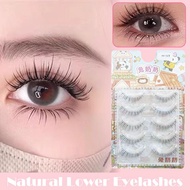 Natural False Eyelashes Everyday Light Makeup, Natural Double Bare-faced Look, Eyelids Enhances I9s2