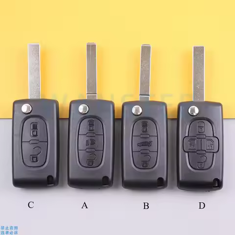 Car Key Fob Shell Case Housing Parts for Citroen C2 C3 C4 C5 C6 C8 Xsara Berlingo for Peugeot 207 30