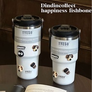 冰霸杯 botol air tahan sejuk botol air botol air tahan sejuk cute murah Tyeso tyeso Portable Coffee The