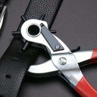 1pc Red Leather Hole Punch, 1pc 6-Hole Leather Punch, Belt Hole Punch, Hole Punch/Round Hole Punch, 