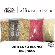 Mini Koko Krunch Chocolate Mini Rainbow White Coco Pink Bubble rice Halal 1KG 500G