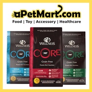 Wellness Core Grain-Free Dry Dog Food (3 Types) - 22lb