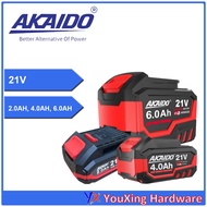 AKAIDO 21V CORDLESS BATTERY ONLY [2.0Ah / 4.0Ah / 6.0Ah]