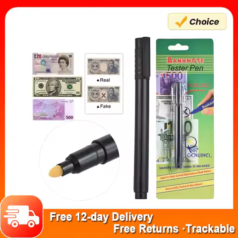 Counterfeit Money Detector Pen Fake Banknote Tester Currency Cash Checker Marker for US Dollar Bill 