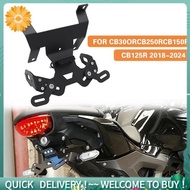 Motorcycle License Plate Holder Frame for  CB125R CB150R CB250R CB300R 2018-2024 with LED Light Acce