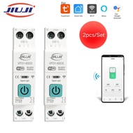 JIUJI 63A 1P+N 2026 WIFI Smart Meter Switch kWh Metering Monitoring Timer Relay MCB WIFI For TUYA Sm