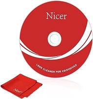 Nicer CD/VCD/DVD Player Cleaner Kit, Laser Lens Cleaning Disc with Double Brush Cleaning System, NS-1