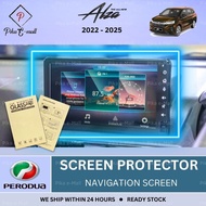 Perodua New Alza 2022 - 2025 Screen Protector Navigation Screen Alza 2024 Accessories H AV