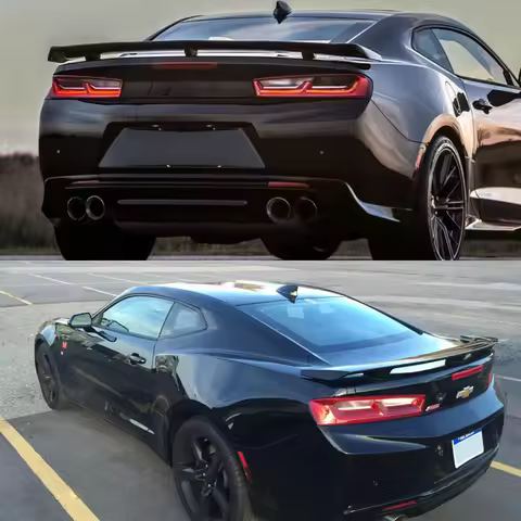 ZL1 Style Glossy Black Rear Trunk Spoiler Wing for 2016 2017 2018 2019-2024 Chevy Camaro RS SS LT ZL