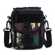 Tactical Camouflage Crossbody Phone Bag Durable Nylon Wearable Belt Mini Backpack for Youth Mobile P