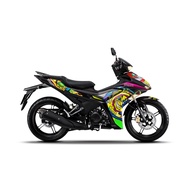 Exciter 155 Boss Sticker Yellow Black Colorful, Team Decal Ex155