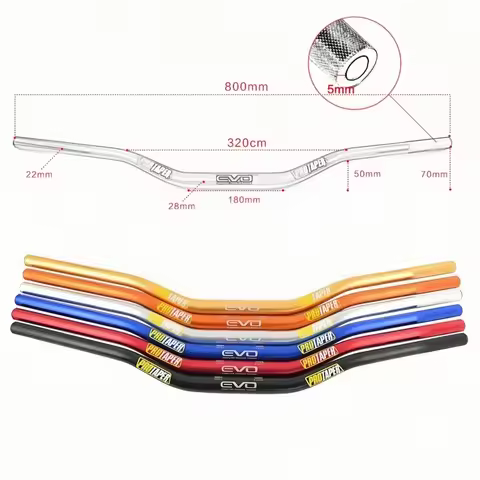 Motorcycle Handlebar PRO Taper Fat Bar 1-1/8" 28mm CNC Anodizing For KTM SX SXF Honda CRF Suzuki Yam