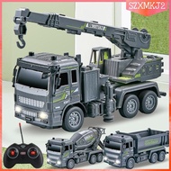 [szxmkj2] Control Truck Electric Construction Model Toy Car 6WD 4 :32 RC Engineering Car Toy for Boy