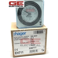 HAGER EH711 24 hours Analog Timer switch + reserve