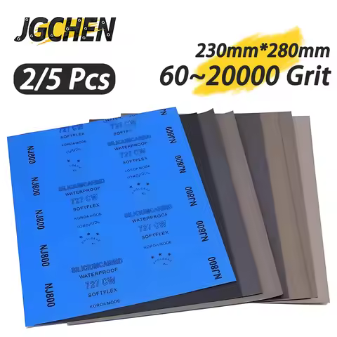 Silicon Carbide Sandpaper 60-20000Grit Waterproof Wet/Dry 230x280mm for Wood Metal Stone Surface Hig