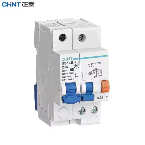CHINT NB1LE-40 100mA New original Leakage circuit breaker 1P+N 2P 3P 4P household leakage switch 20A