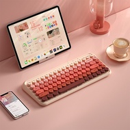 B.O.W | Dual-Mode Wireless Bluetooth Keyboard Mouse For Notebooks Phones Tablets iPad Gradient Color