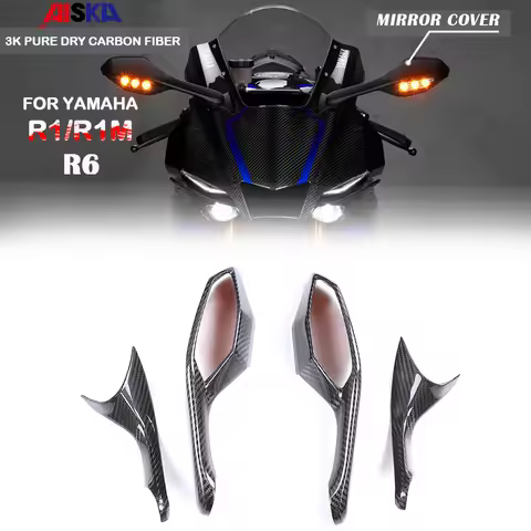 For YAMAHA YZF-R6 R1 R1M 2015+2021 2022 2023 2024 Motorcycle Accessories Rear View Mirror Cover Fair