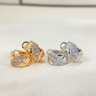 Diamond Earrings 9 Sterling Silver Plated 18k Gold Diamond Pattern Earrings Fashion Earrings