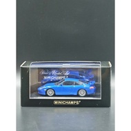 [Ready Stock] MINICHAMPS Mini Cut 1/43 Porsche 911 (996) GT3 Metal Blue Acrylic Crack Only Dismantli
