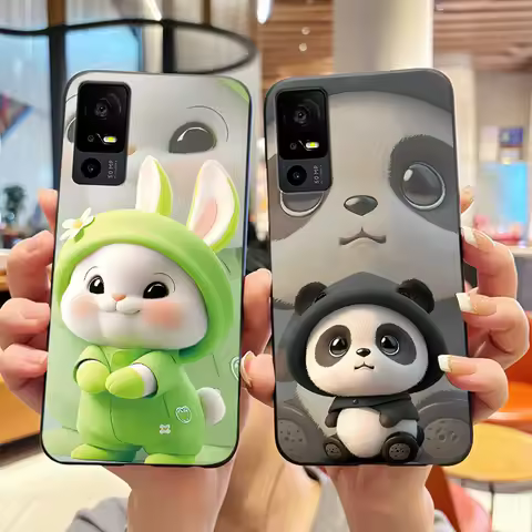 Cute Casing For TCL 40R/Sharp Aquos V6 5G Lucky Design Soft Black Case For TCL 40 SE Drift Bottle Pa