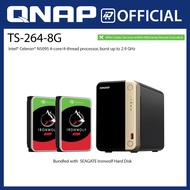 QNAP TS-264-8G NAS bundle with Seagate Ironwolf HDD