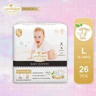 Unihope Natural Pro Super Premium Ultra Thin TapeBaby Diapers S (30 Pcs)