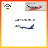 [1:400] Airbus A320 Aegean Assembly Paper Model - MohinhgiayVN