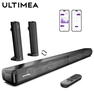 ULTIMEA Apollo S40 ซาวด์บาร์ 2.2ch สำหรับทีวี กำลังไฟสูงสุด 100W ซาวด์บาร์ Bluetooth 5.3 แบบถอดออกไ