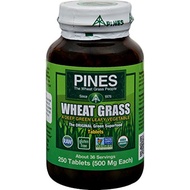 [USA]_Superfoods 2Pack! Pines International Wheat Grass - 500 mg - 250 Tablets
