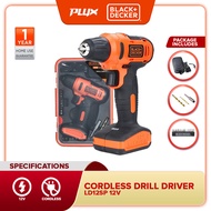 BLACK&amp;DECKER LD12SP-B1 Cordless Driver Drill 12V Plus 13-Piece Accessories Box (LD12SP)