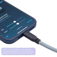 (RPYS) 6.35mm Male to USB Type-C Male Guitar Audio Cable 1/4Inch to USB-C Recording Cord Guitar to U