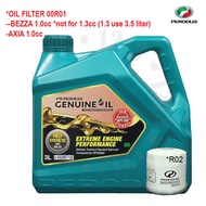 ORI PERODUA FULLY 0W20 3L BEZZA 1.0 AXIA VIVA MYVI 1.0 ENGINE OIL 0W-20 SYNTHETIC 0W 20 NEW GREEN BL