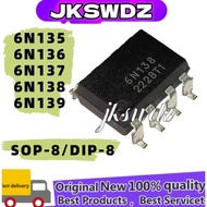 5PCS 100% NEW 6N135 6N136 6N137 6N138 6N139 DIP-8 6N135S 6N136S 6N137S 6N138S 6N139S SOP-8 Optoacopl