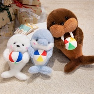 Marine Animal Plushie Dolphin Seal Walrus Hugging Ball Soft Stuffed Toy Kids Gift 25cm 35cm 45cm Ana