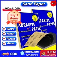 Liha Sand paper Waterproof Abrasive Sandpaper Grit 60 to 3000 Hardware Too