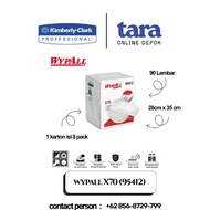 WypAll X70 Wipers 90S 95412 Quarter Fold Wipes 8 packs-7090500